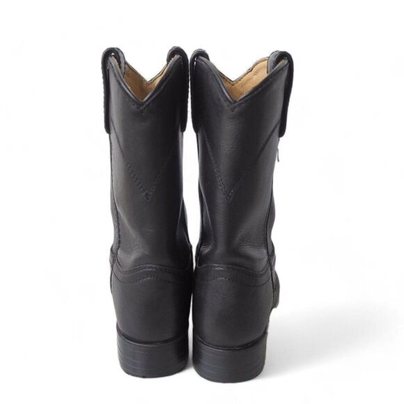 Smoky Mountain R Style Leather Western Cowboy Boots Black Youth 1 - Picture 5 of 11